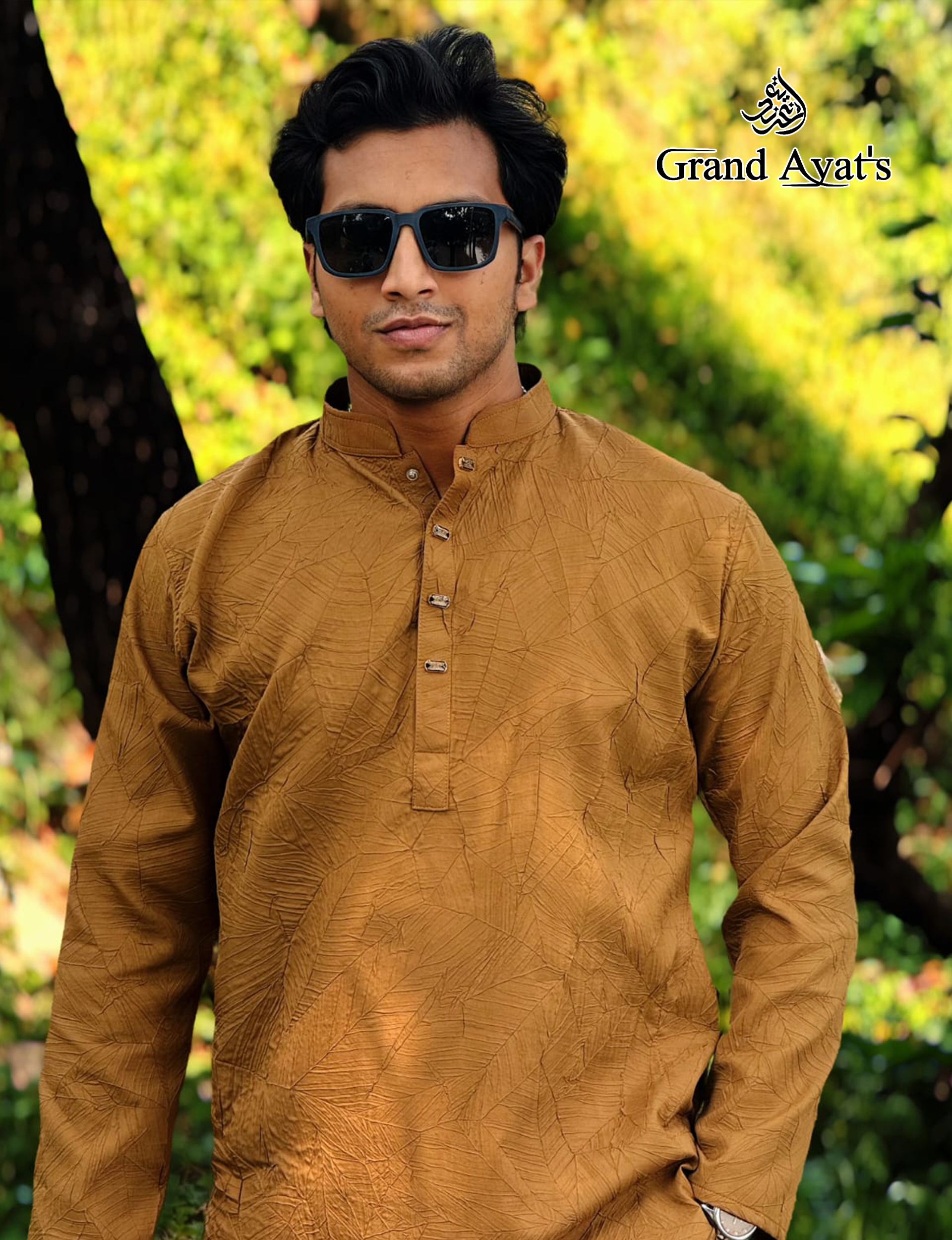 Crush Fabric Dark-Golden Code:-P0282