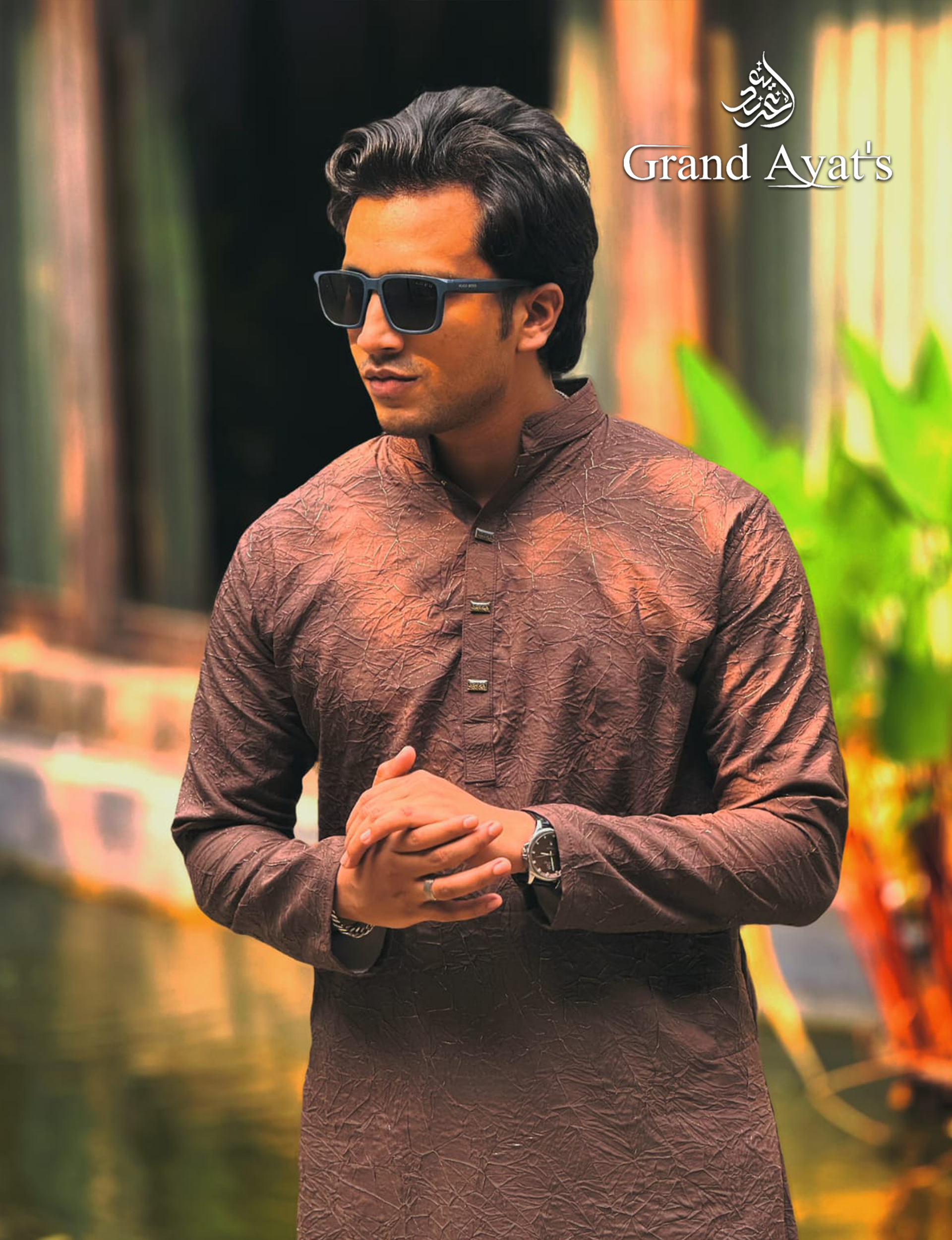 Crush Fabric Brown-Bark Code:-P0284
