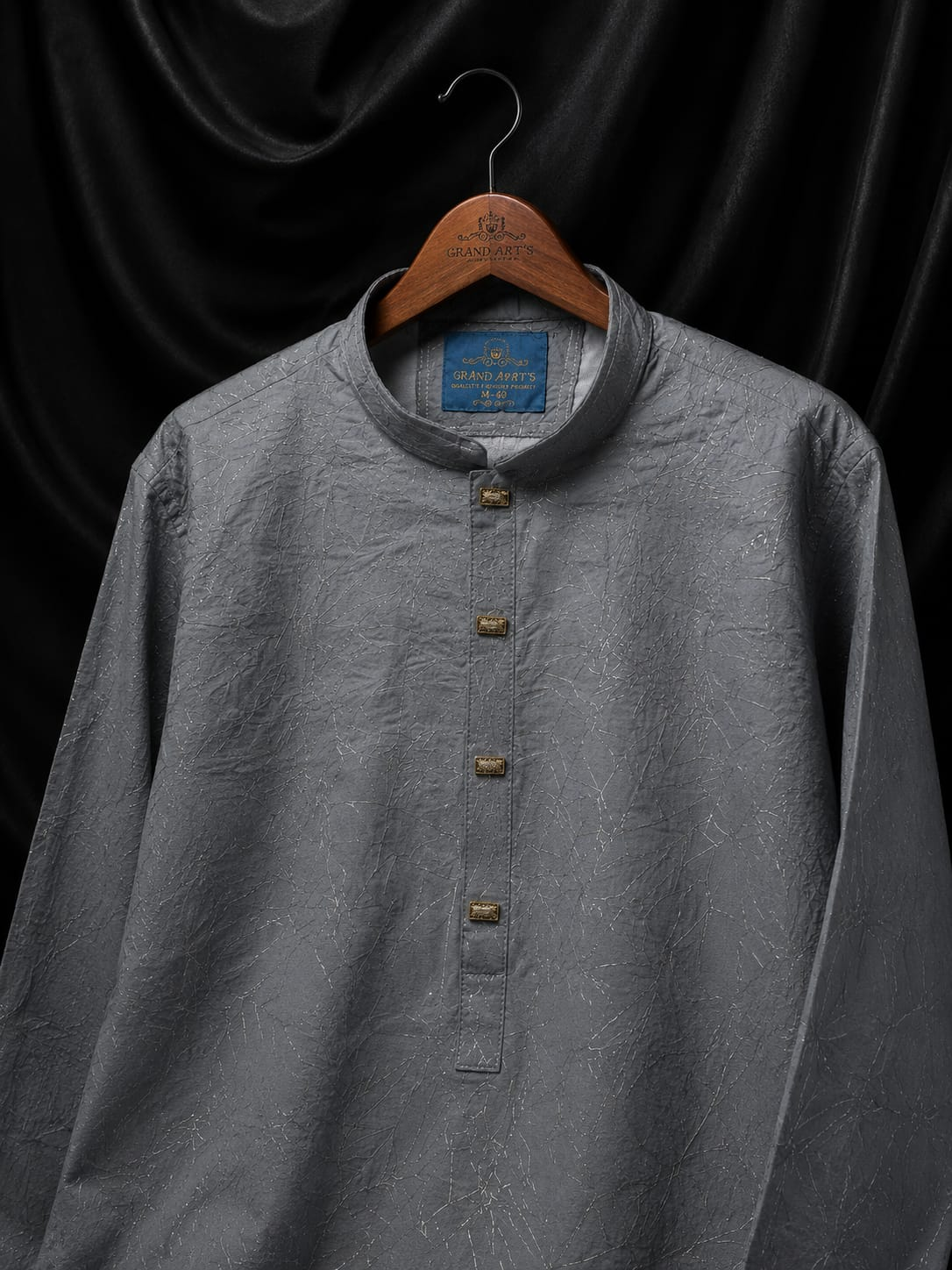 Crush Fabric Silver-Slate Crush