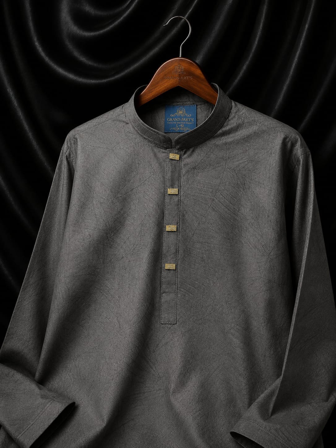 Crush Fabric Black Code:-